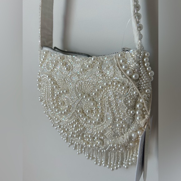 Handbags - Viral Made in India Pearl & Bead Crossbody Fringe Bag